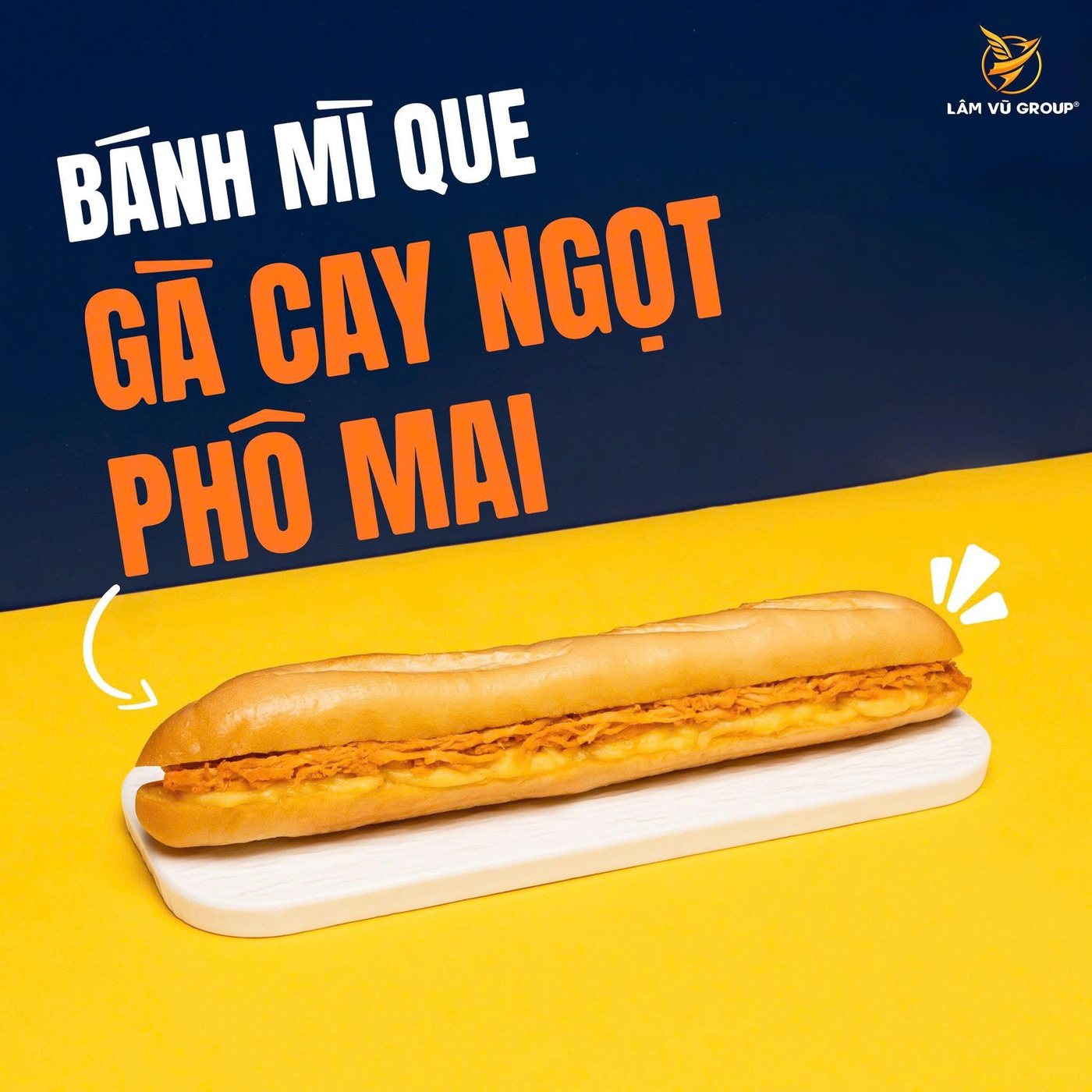 Bánh Mì Que Gà (Chicken · Gà Cay Ngọt Phô Mai) at Banh Mi Song Hong