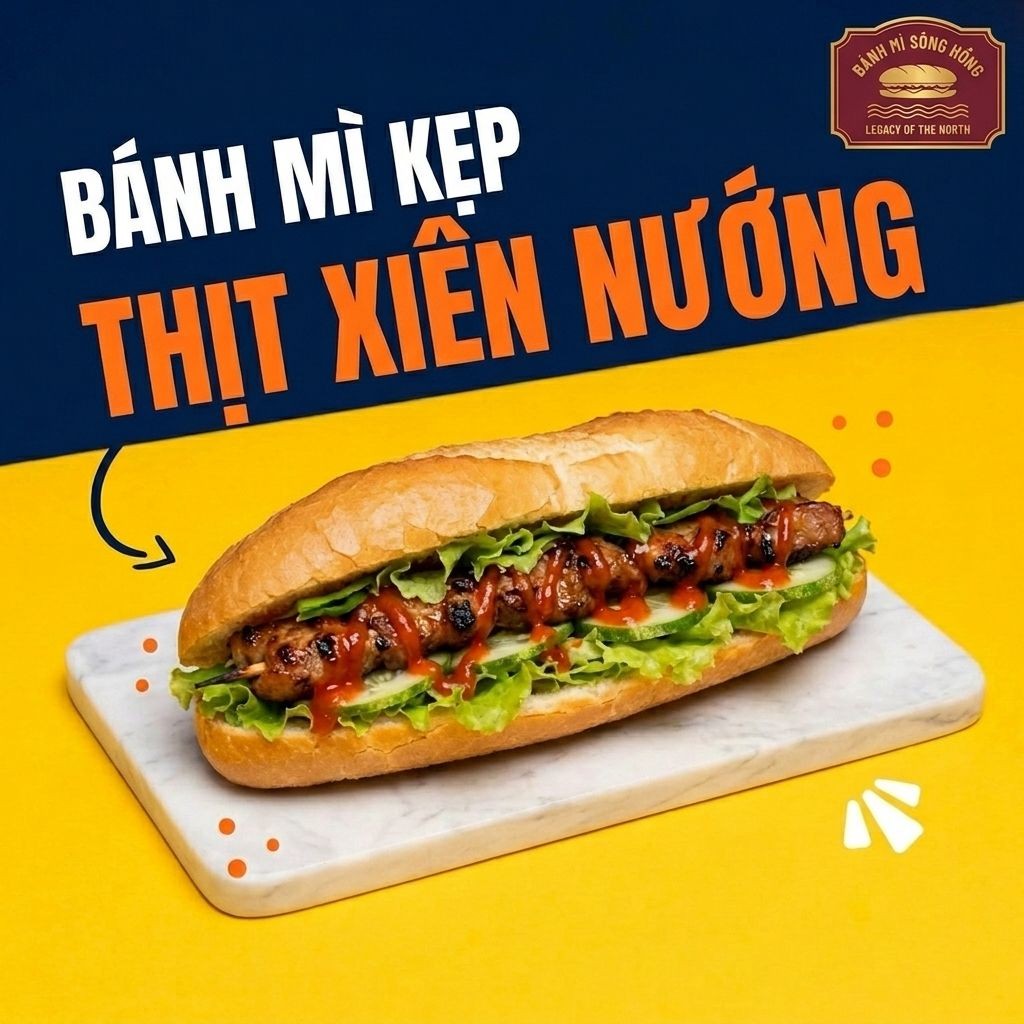 Bánh Mì Thịt Xiên Nướng