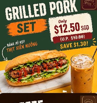 Grilled BBQ Pork Set