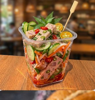 Nộm Chả Ớt Xiêm Xanh (Green Chilli Sausage Salad) at Banh Mi Song Hong, Orchard Plaza