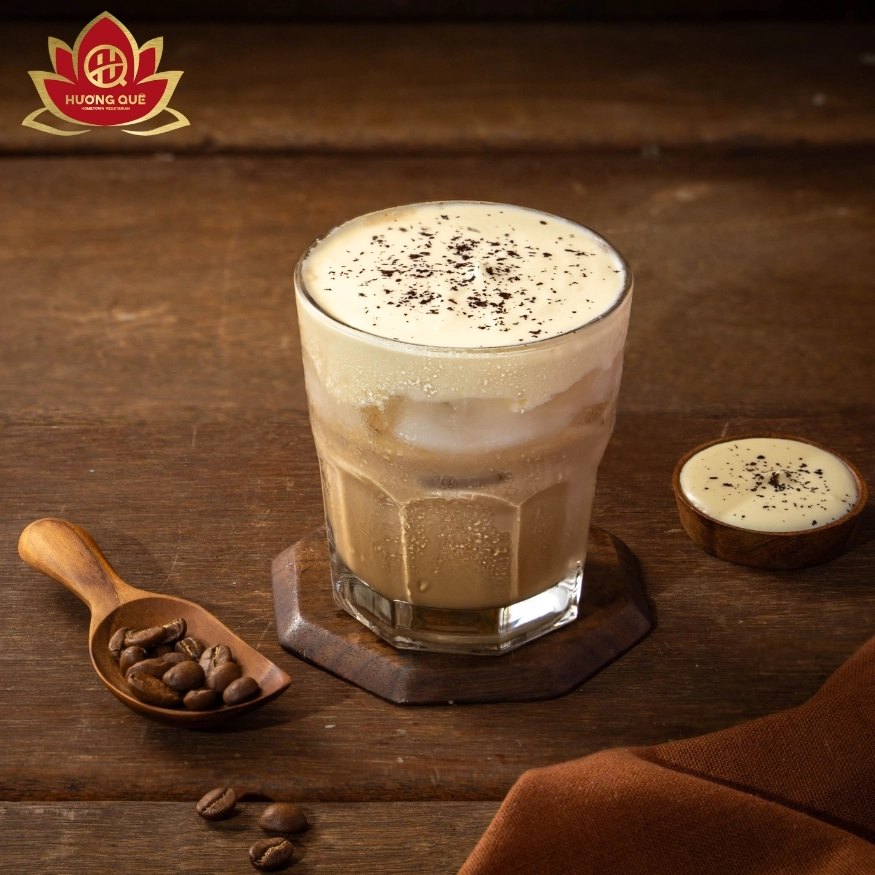 Salted Iced Coffee (Cà Phê Kem Muối) at Banh Mi Song Hong